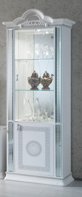 Vitrine de haute qualité met en valeur les meubles en bois de luxe de style italien avec de nouveaux verres