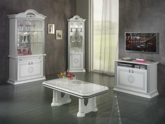 Vitrine de haute qualité met en valeur les meubles en bois de luxe de style italien avec de nouveaux verres