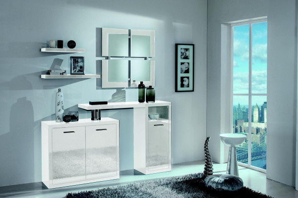 Couloir Portemanteau Console Table Tables d'entrée Commodes murales Consoles neuves brillantes