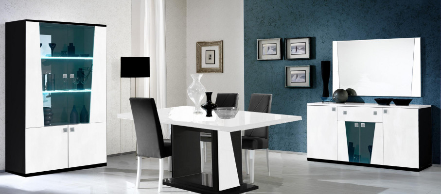 Meubles de luxe Chaise Chaises Groupe Suite Salle à manger Table à manger Ensemble de 8 pièces Table nouvelle