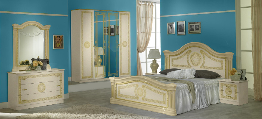 Armoire de vêtements Designer à haute brillance Armoires à vêtements Mobilier Meubles de vie Bois neuf