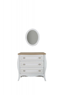 Tiroirs en bois Design Chambre Commode Miroir Bahut Style Luxe