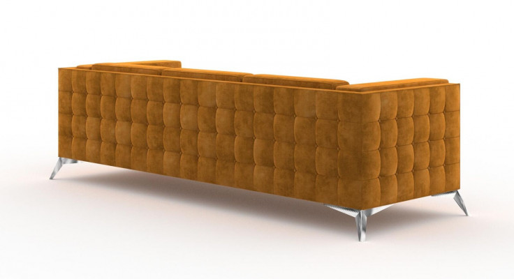 Grand canapé Revêtement Canapé Textile Chesterfield Canapés Tissu xxl Trois places 3 places