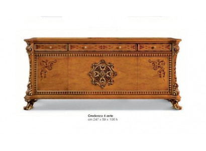 Meuble de rangement de luxe xxl Commode Commodes Placard en bois Buffet Armoire Marron