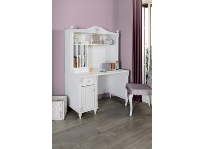 Bureau Jeunesse Chambre Enfant Bois Meubles Design Table Blanche Maison de Campagne