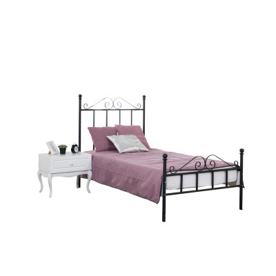 Lit Table de chevet 2 pièces. Ensemble de chambre à coucher Mobilier de design Lits de luxe
