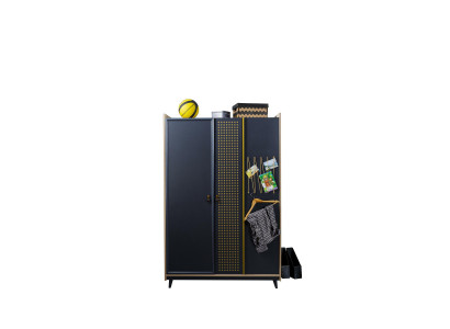 Conception de l'armoire de chambre à coucher pour la jeunesse Armoires de vêtements Mobilier bleu neuf