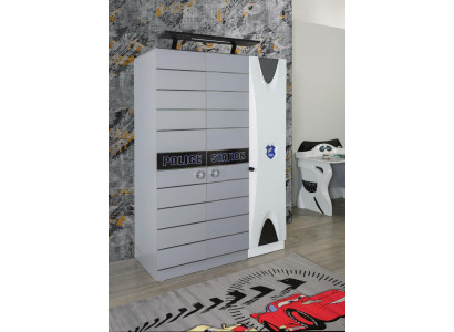 Armoire en bois Portant à manteaux Mobilier Chambre d'enfants Armoires
