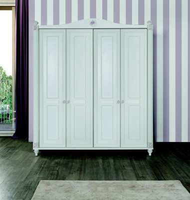 Chambre d'enfants Armoires Armoire Blanc Design Armoires à vêtements Garde-robe