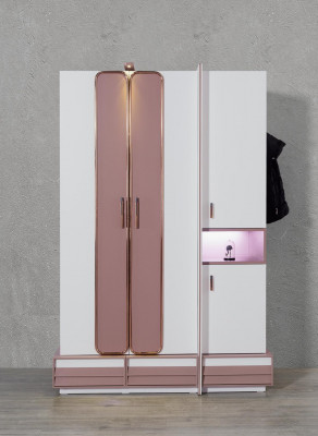 Armoire en bois de luxe pour filles, design de meubles pour enfants, rose, nouvelle