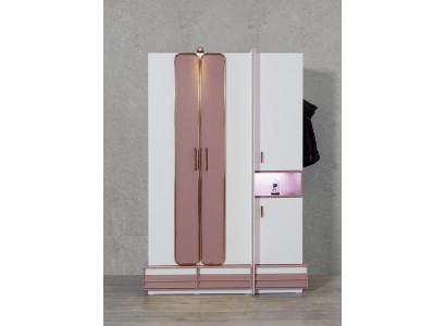 Salle de jeux pour enfants Chambre de jeunes Armoire en bois Armoire pour enfants 4 portes Blanc