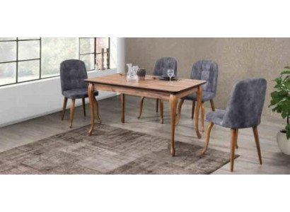 Salle à manger Ensemble de table à manger Jeu de salle à manger Ensemble de mobilier de siège ensembles de salle à manger Eh 4 chaises 5 pièces