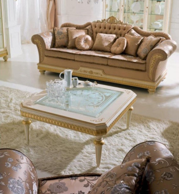 Salon Canapé Fauteuil Table d'appoint Table basse Meuble TV 8 pièces