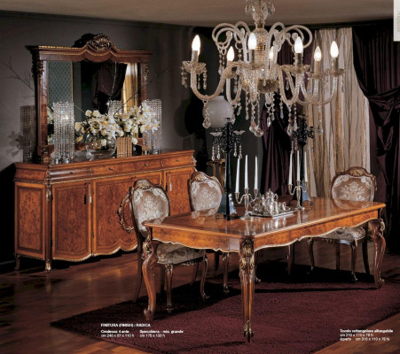 Groupe Buffet Miroir Commode Armoires Meubles en Bois Marron Salon