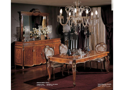 Groupe Buffet Miroir Commode Armoires Meubles en Bois Marron Salon