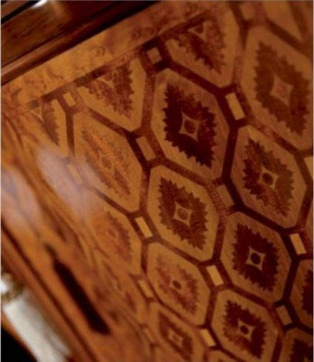 Miroir de coiffeuse de luxe Coiffeuse Marron Ensemble de Chambre