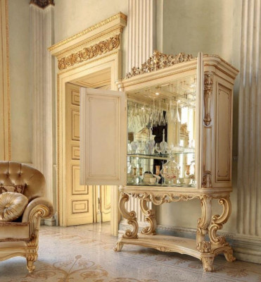 Bar à la maison, armoire de bar, casier à vin, armoire à vin beige pour salon