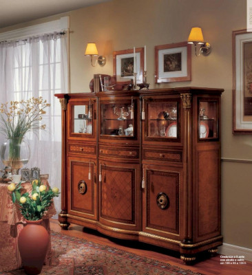 Armoire Commode Armoires Buffet Bois Salon Mobilier Brun Baroque