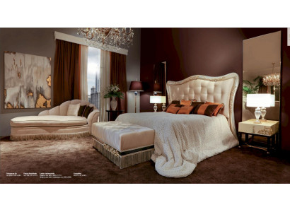 Chaise longue rembourrage tissu moderne siège de détente de luxe beige