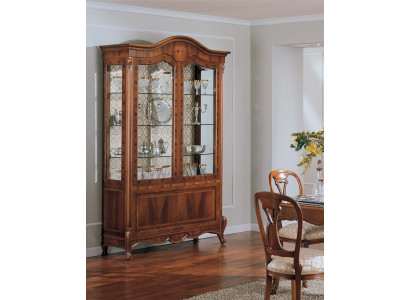 Vitrine Armoires Marron Luxe Salle de séjour Armoire Bois Verre