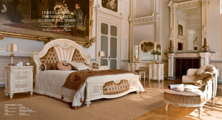 Lit Chesterfield Lit double Lit en tissu de luxe Chambre à coucher Beige Lits