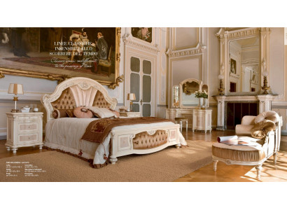 Lit Chesterfield Lit double Lit en tissu de luxe Chambre à coucher Beige Lits