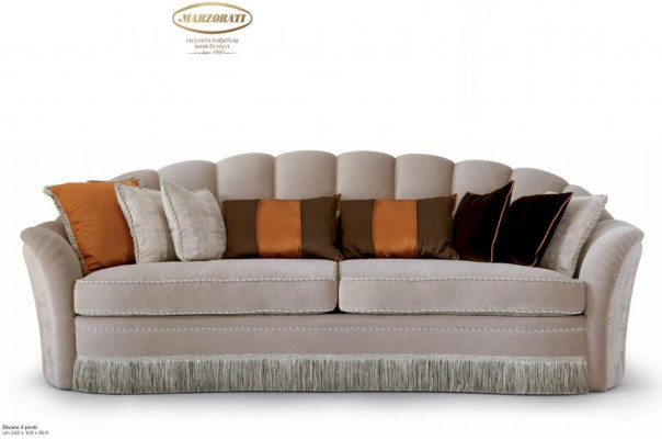 Canapé 3 places Canapés 3 places Mobilier de salon de luxe en polyester gris
