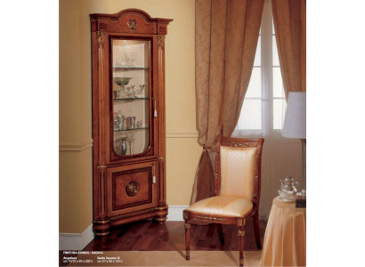 Vitrine d'angle Armoires d'angle Vitrine d'angle Bois Mobilier de salon Marron Baroque