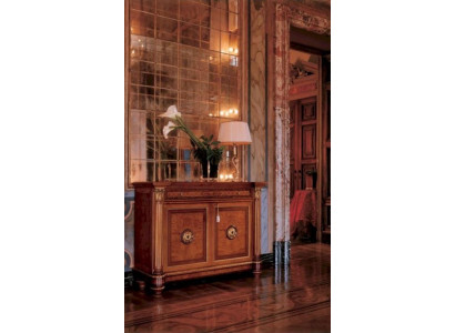 Bahut Commode Bois Salon Mobilier Armoire de Luxe Marron