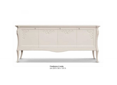 Buffet de luxe Commode Armoires Commodes Salon Bois Grand Blanc