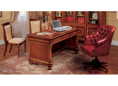 Chaise pivotante chaise de direction fauteuil fauteuil de bureau Chesterfield rouge luxe