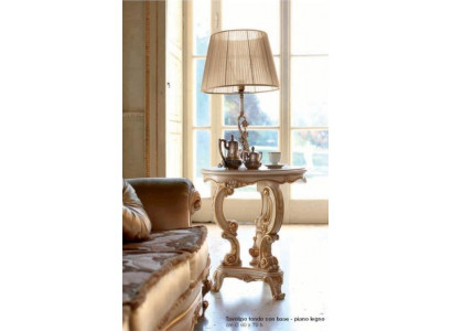 Table d'appoint Table basse Table Salon Meubles Beige Bois Tables Rondes
