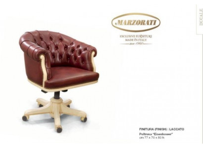 Fauteuil pivotant fauteuil de direction fauteuil de luxe Chesterfield rouge de bureau