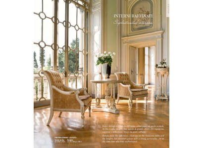 Fauteuil en tissu beige de luxe pour le salon Club Chair de 2 places