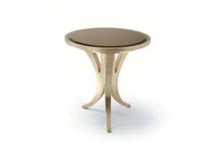 Table d'appoint Table basse Table ronde Table en bois Salon Mobilier Beige