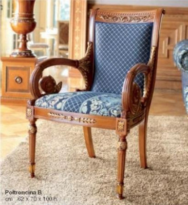 Chaise de salle à manger Chaise Chaise de salle à manger Fauteuil Fauteuil de luxe Tissu Bleu
