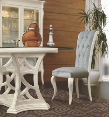 Chaise Chaise de salle à manger Chaise de cuisine Siège Siège Bois Tissu Gris Salle à manger