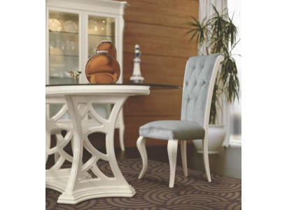 Chaise Chaise de salle à manger Chaise de cuisine Siège Siège Bois Tissu Gris Salle à manger
