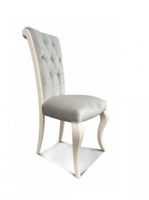 Chaise Chaise de salle à manger Chaise de cuisine Siège Siège Bois Tissu Gris Salle à manger