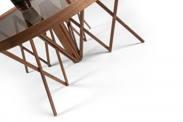 Ensemble de salon design 2 tables basses Table basse ronde Meubles de luxe