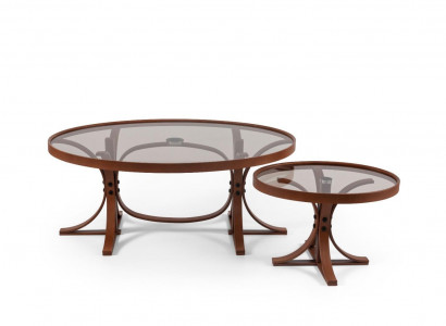 2x Tables basses Salon Complet Mobilier de Luxe Designer Style Moderne