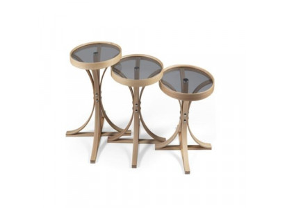 Salle de séjour Complet 3x Tables basses Table basse de luxe Tables Ameublement