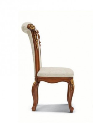 Chaise de salle à manger de luxe Fauteuil de salle à manger Fauteuil de salle à manger Siège Chaises Baroque Or