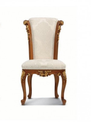 Chaise de salle à manger de luxe Fauteuil de salle à manger Fauteuil de salle à manger Siège Chaises Baroque Or