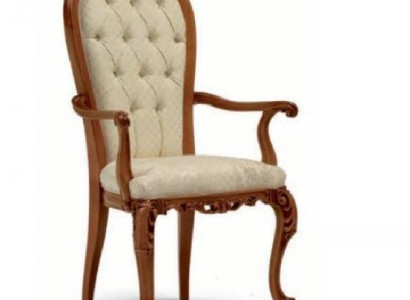 Chaise Fauteuil Fauteuil de luxe Fauteuil baroque Rococo Chaises Bois Marron Marzorati