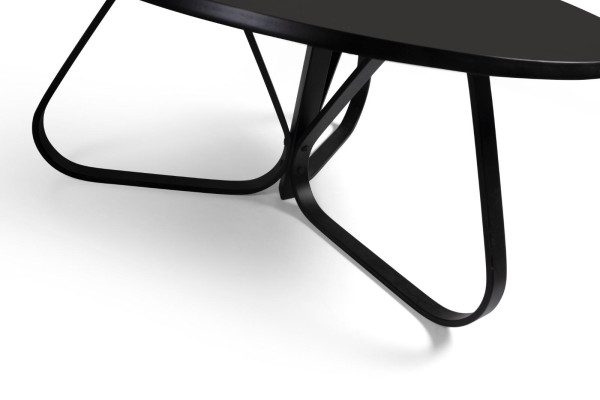 Salon Table basse noire Mobilier moderne de designer Mobilier de luxe