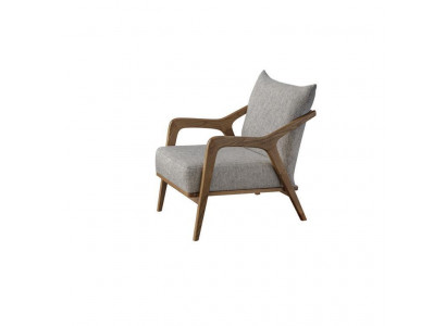 Fauteuil design moderne Mobilier de salon Couleur gris clair Style de luxe