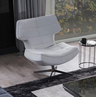 Fauteuil design moderne Salon Mobilier blanc Style de luxe.