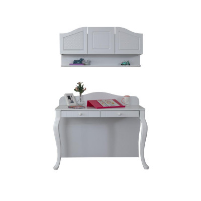 Bureau en bois Chambre de jeunes Meubles Chambre d'enfants Design Blanc