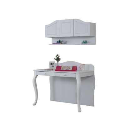 Bureau en bois Chambre de jeunes Meubles Chambre d'enfants Design Blanc